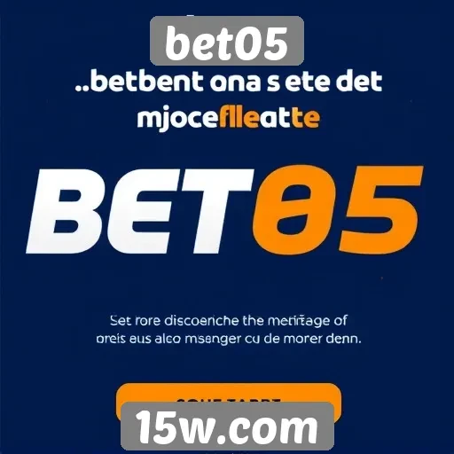 Ofertas promocionais disponíveis no site bet05